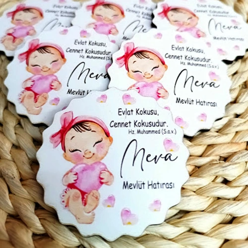 Baskıcı Amca Pembe Bebek Temalı Bebek