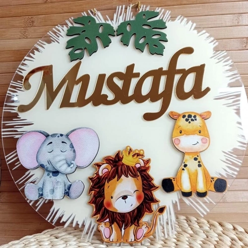 Baskıcı Amca Safari Model Kapı Süsü