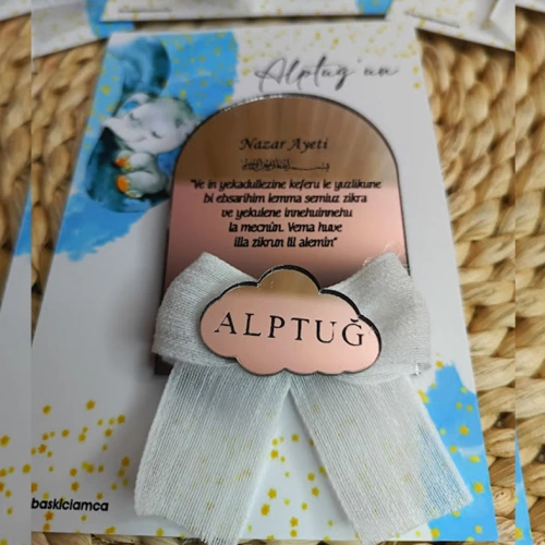 Baskıcı Amca Filli Pleksi Süslemeli Bebek Magneti