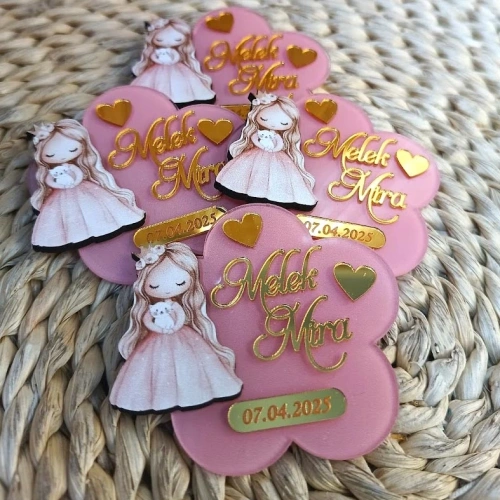 Peri Temalı Boyamalı Magnet