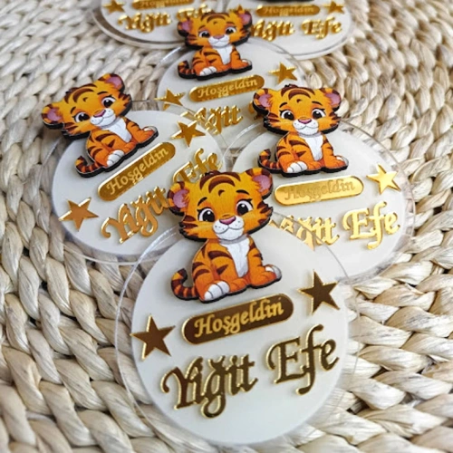 Baskıcı Amca Kaplanlı Boyamalı Magnet