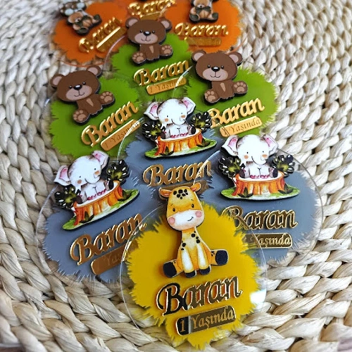 Baskıcı Amca Renkli Figür Temalı Boyamalı Magnet