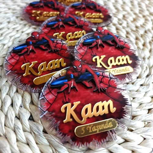 Baskıcı Amca Örümcekli  Boyamalı Magnet