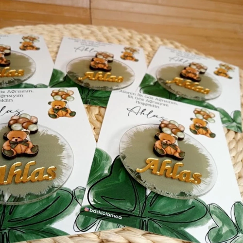 Baskıcı Amca Ayıcıklı Boyamalı Magnet