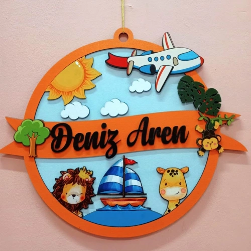 Baskıcı Amca Safari Model Kapı Süsü