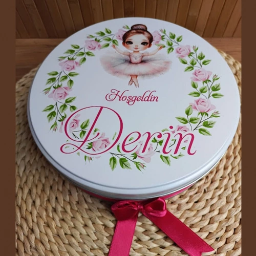 Balerin Temalı Hediyelik Çikolata Kutusu