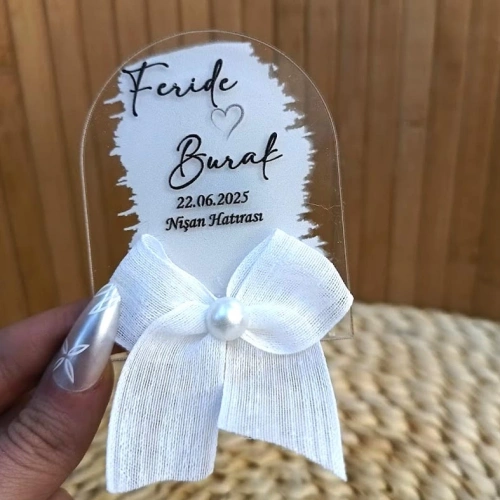 Baskıcı Amca Kurdaleli Süslemeli Boyamalı Magnet