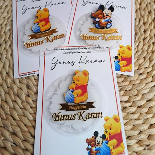 Baskıcı Amca Sevimli Karakter Temalı Boyalı Magnet