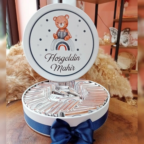 Tatlı Ayıcık Temalı Hediyelik Çikolata Kutusu