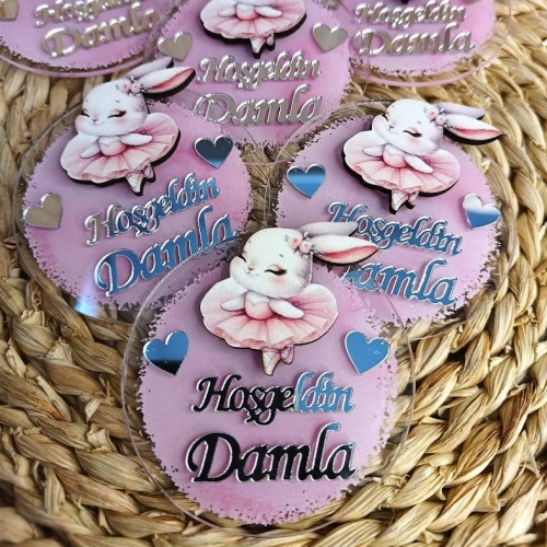 Baskıcı Amca Tavşanlı Boyamalı Magnet