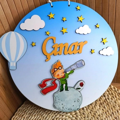 Küçük Prens Temalı Kapı Süsü