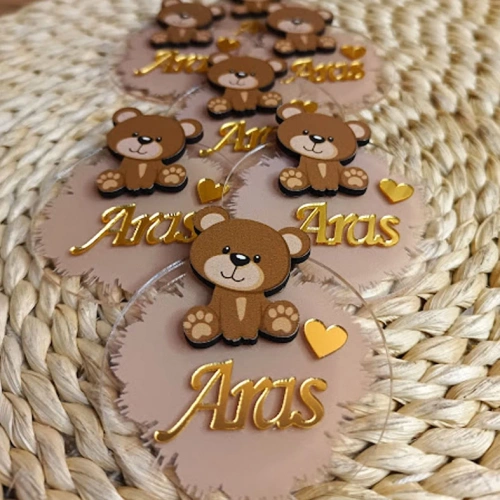 Baskıcı Amca Sevimli Ayıcık Boyamalı Magnet