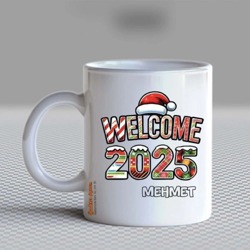 Baskıcı Amca Yeni Yıl 2025 Kupa Bardak