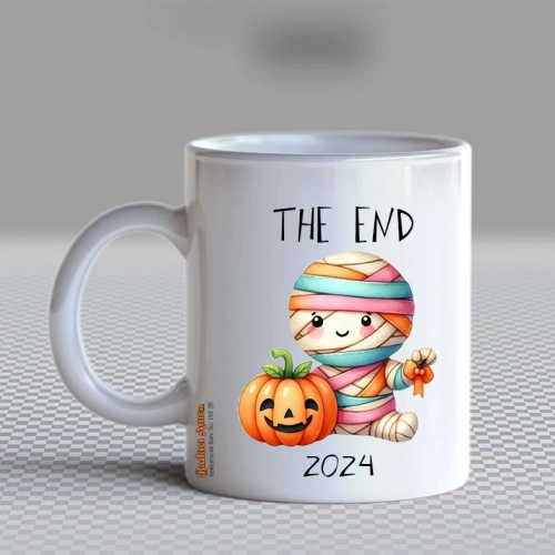 Baskıcı Amca Yeni Yıl Sevimli Kabak  Kupa Bardak