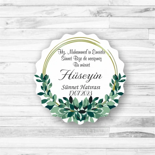 Yeşil Çember Ahşap Magnet