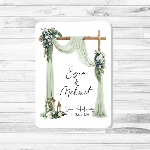 Tag Temalı Ahşap Magnet