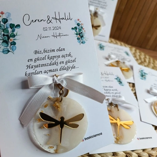 Epoksi Yusufçuklu Kartlı Anahtarlık