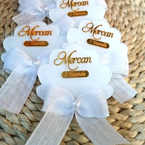 İstridye Kurdale Süslemeli Magnet