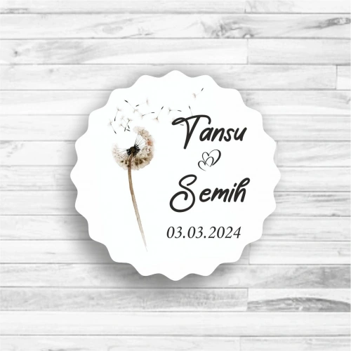 Karahindiba Temalı Ahşap Magnet