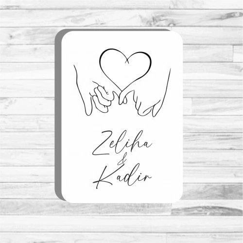 Minimalist Tema Ahşap Magnet