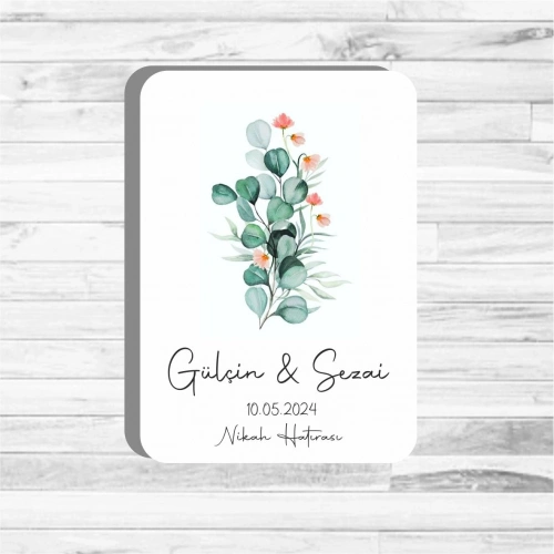 Natural  Ahşap Magnet