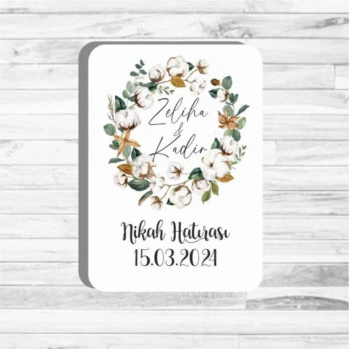 Natural Tema Ahşap Magnet