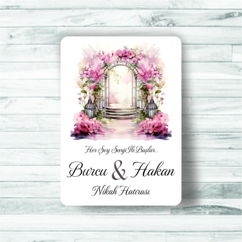 Kapı Temalı Ahşap Magnet