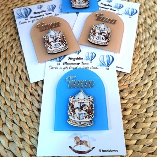 Atlı Karınca Boyamalı Magnet Kartlı