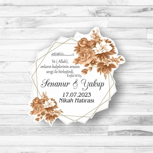 Özel Kesimli Ahşap Magnet