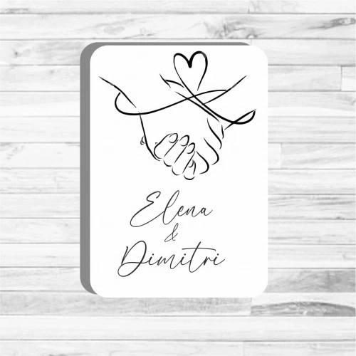 Minimalist Temalı Ahşap Magnet