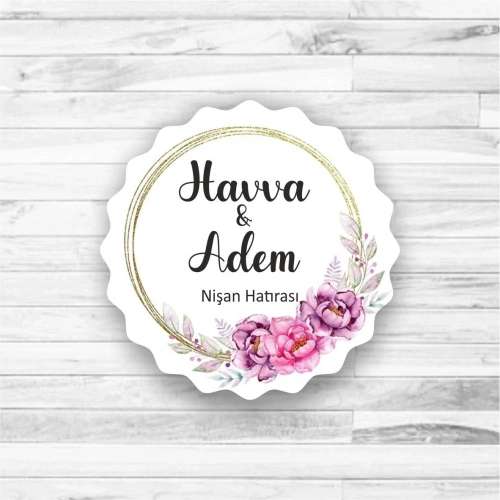 Çember Temalı Ahşap Magnet