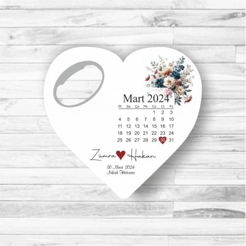 Takvim Temalı Kalp Açacak