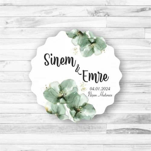 Yeşil Temalı  Ahşap Magnet