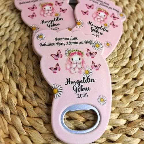 Tavşan Temalı Ayak Açacak Magnet