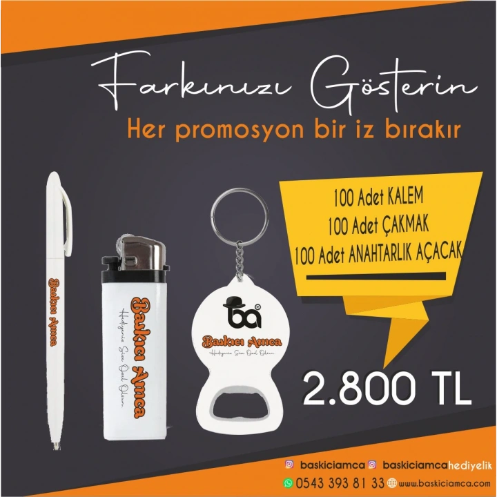 100 LÜ 3 LÜ SET PROMASYON PAKETİ