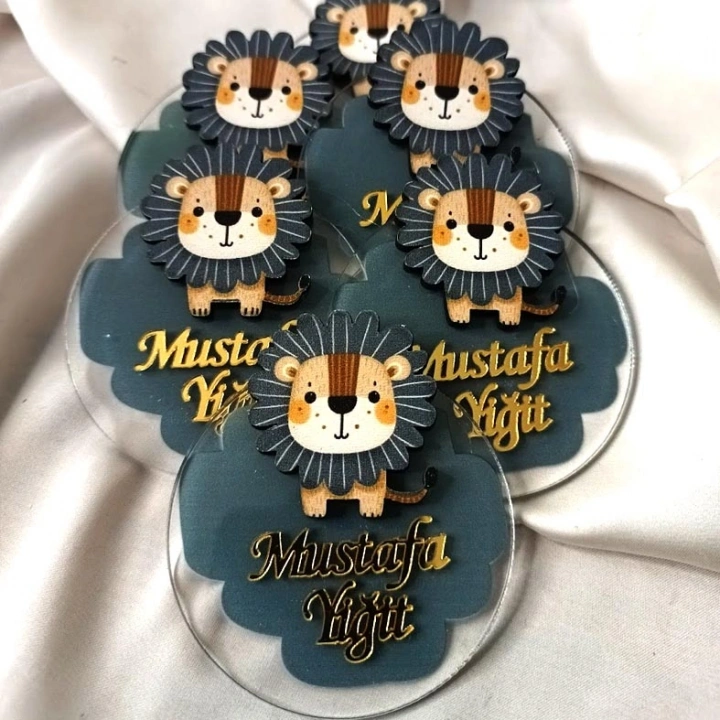 Aslanlı Boyamalı Magnet