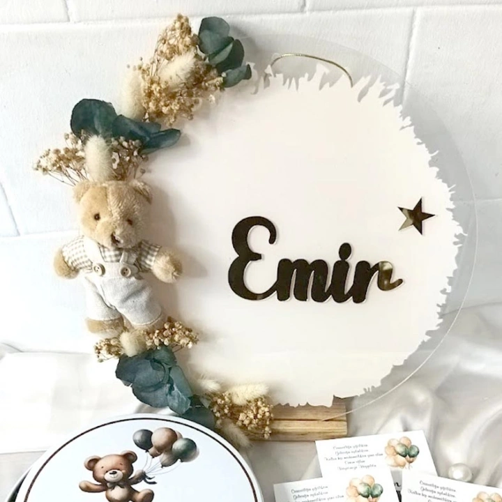 Lotus Çiçek Süslemeli Kapı Süsü