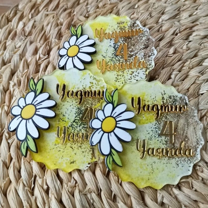 Papatya Boyamalı Magnet