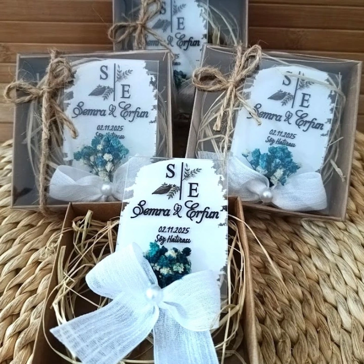 Fiyonklu Boyamalı  Kutulu Magnet