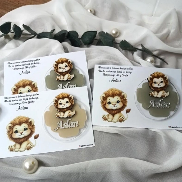 Aslan Konsept Kartlı Magnet