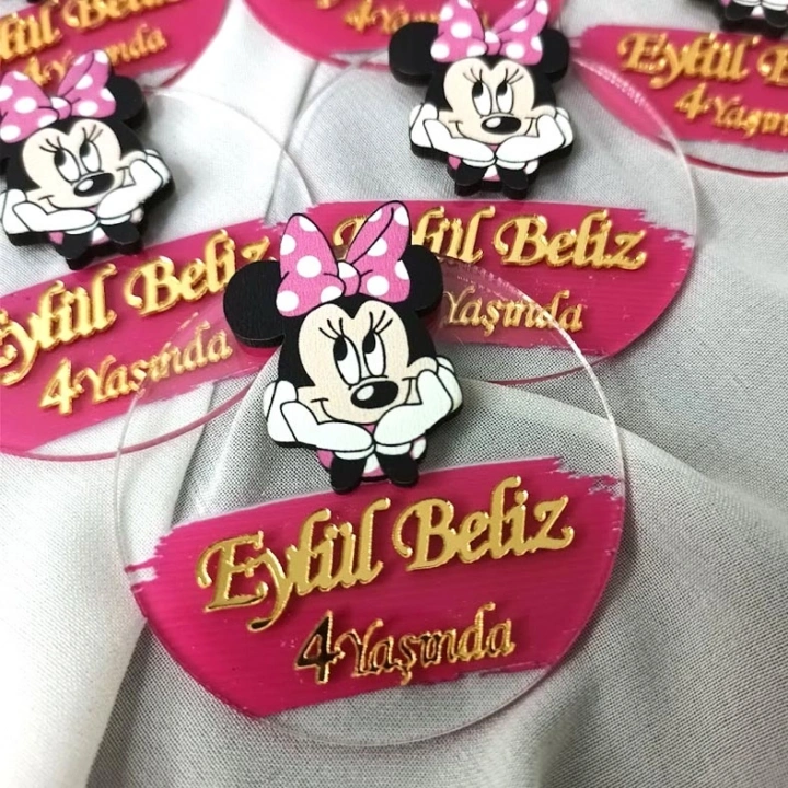 Minnie Mouse Boyamalı Magnet