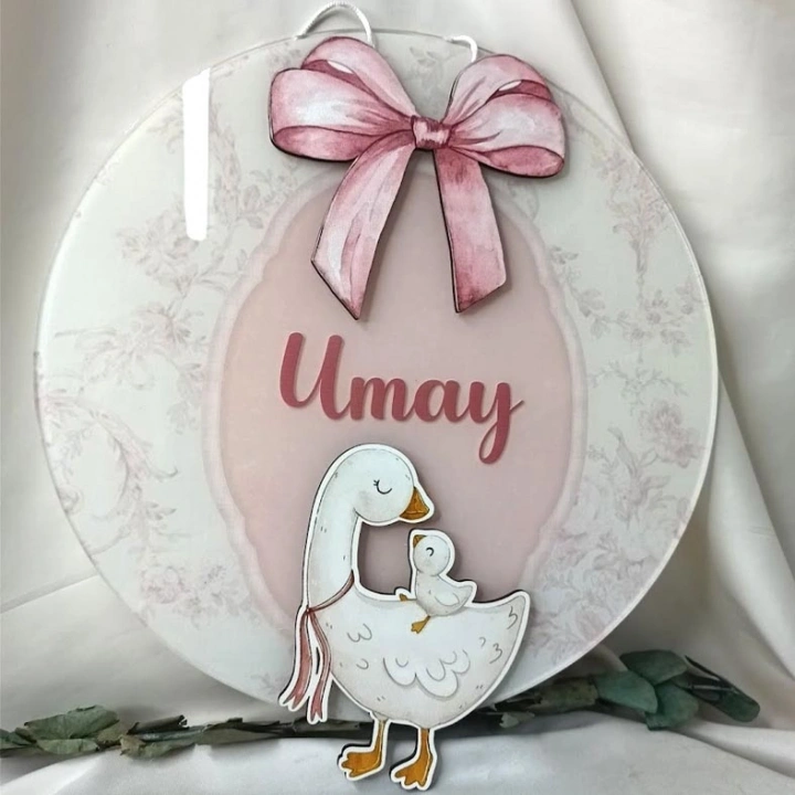 Fiyonk Desenli Kapı Süsü