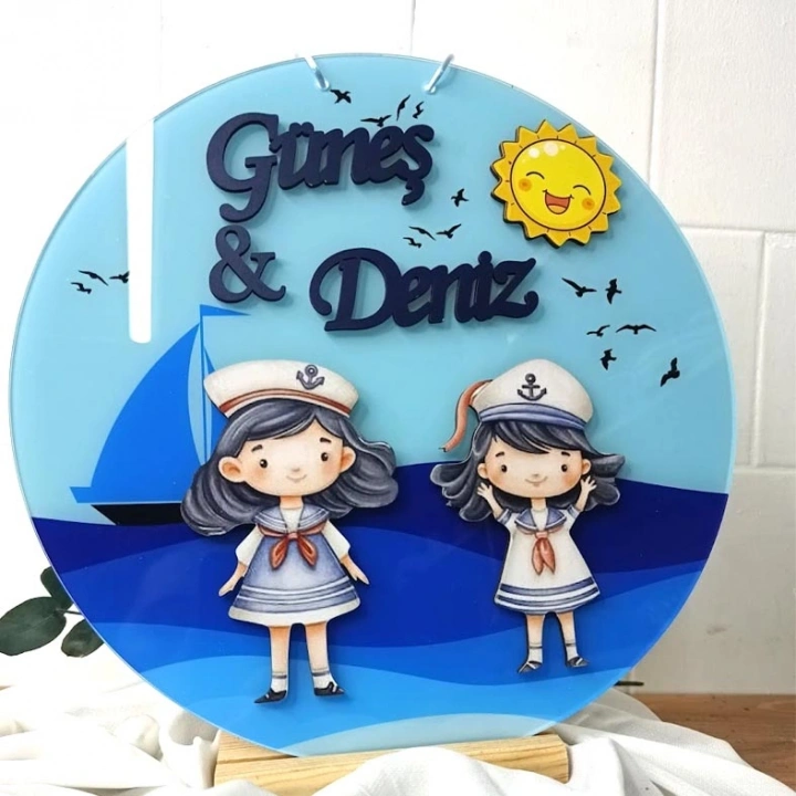 Kız Kardeş Kapı Süsü