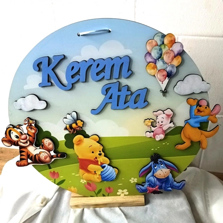Winnie Pooh Kapı Süsü