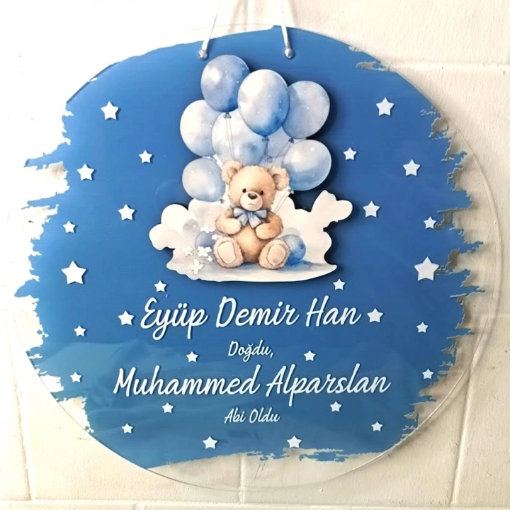 Ayıcık Temalı Kapı Süsü