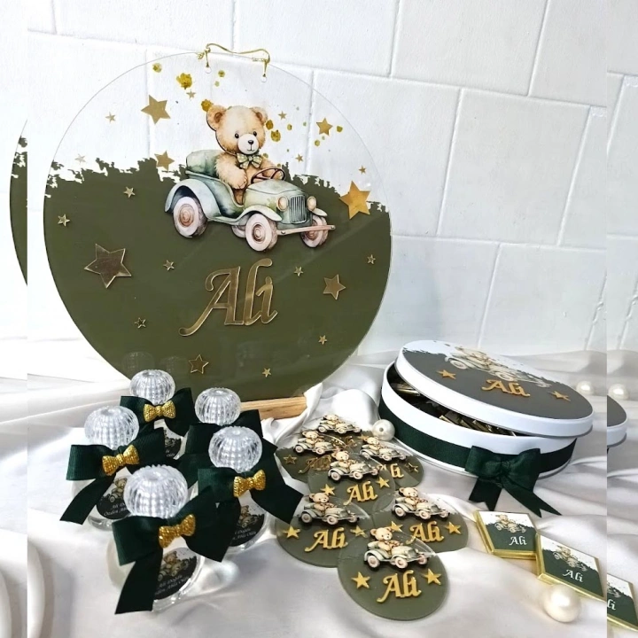 Arabalı Ayıcık Temalı Set