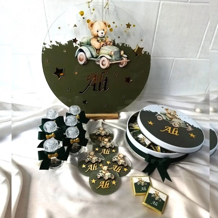 Arabalı Ayıcık Temalı Set