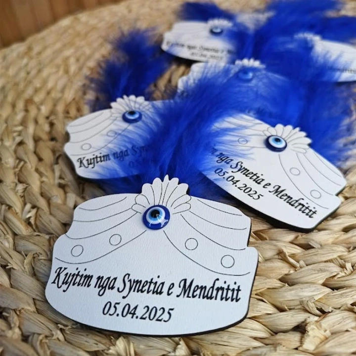 Sünnet Temalı Süslemeli Ahşap Magnet