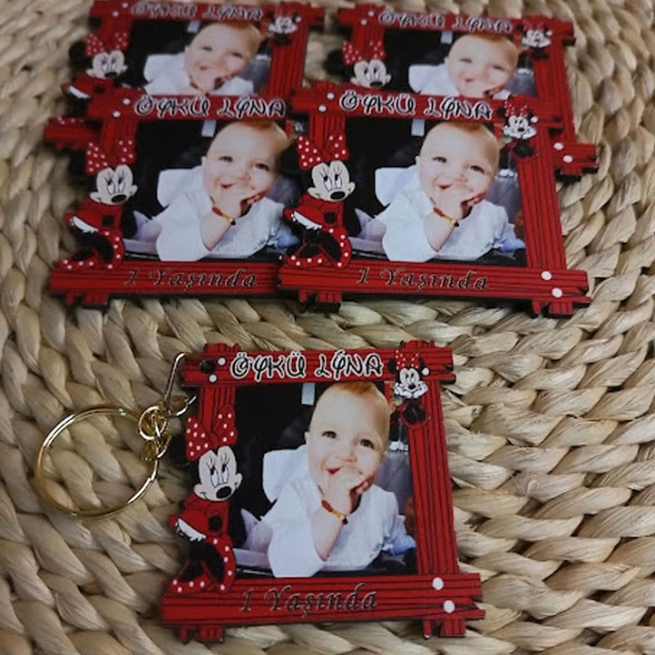 Baskıcı Amca Fotoğraflı Ahşap Magnet