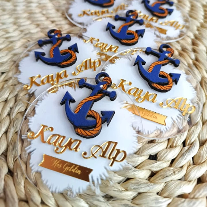 Baskıcı Amca  Çapa Temalı Boyalı Magnet